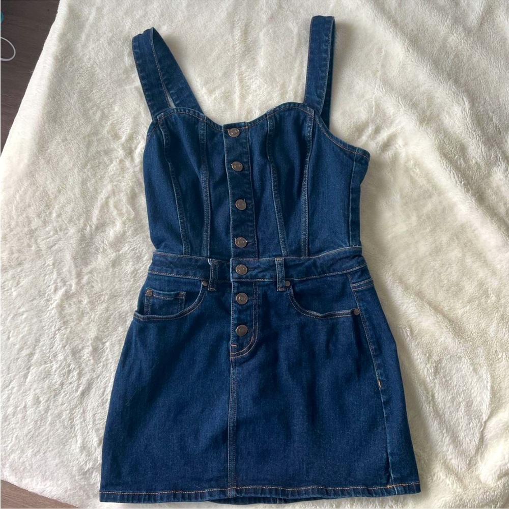 Mini Denim Bodycon Dress – Effortlessly Stylish #minidress
